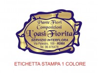 Etichette adesive per fioristi, fiorai e vivaisti (mm 46X32)  (cod.7G)